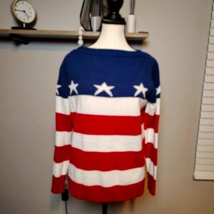 Patriotic Striped Sweater